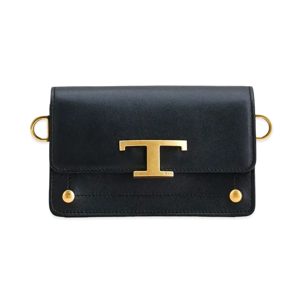 TOD'S Timeless Crossbody Bag Micro In Leather "Black"