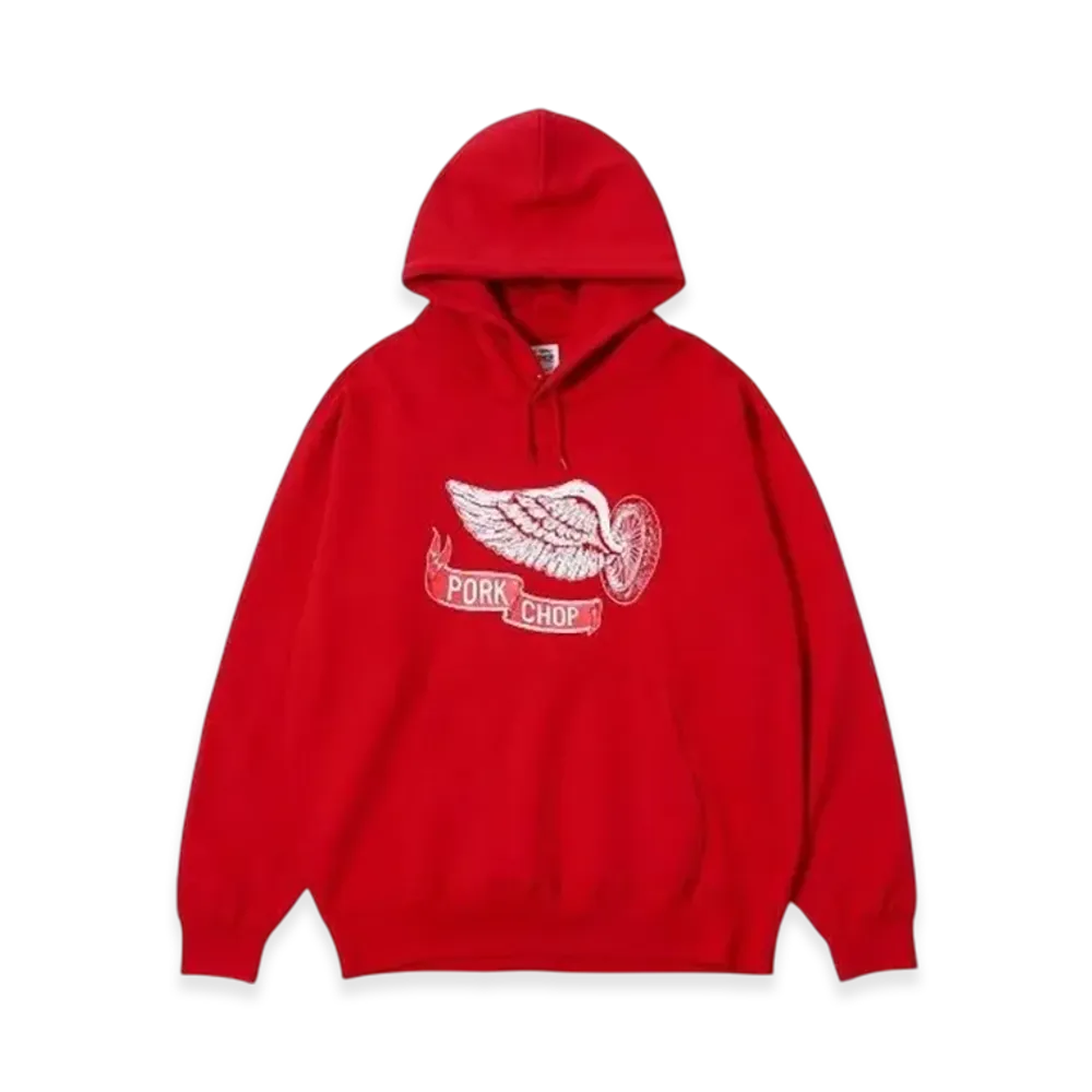 MASSES x Porkchop Sweat Hooded Flying Weel "Red"