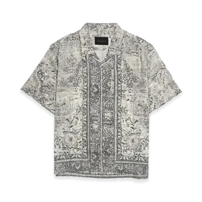 STAMPD Rug Camp Collar V3 Shirt "White/Black"