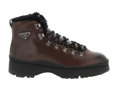 PRADA Brixxen Ankle Boots "Brown"