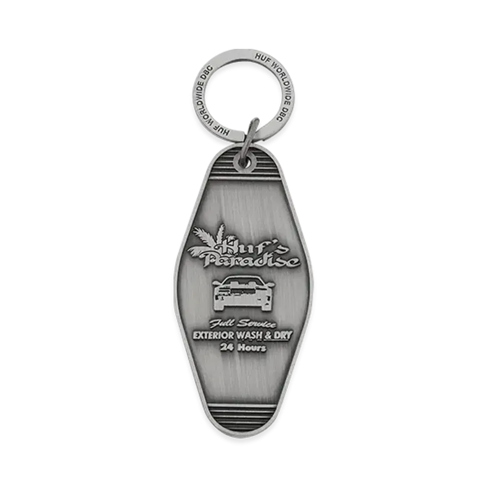 HUF Summer 25 Full Service Motel Key Tag "Silver"