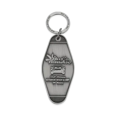 HUF Summer 25 Full Service Motel Key Tag "Silver"