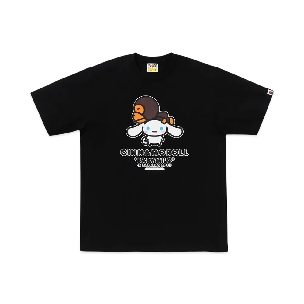 A BATHING APE Ginza Baby Milo x Cinnamoroll Tee "Black"