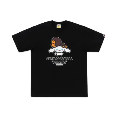 A BATHING APE Ginza Baby Milo x Cinnamoroll Tee "Black"
