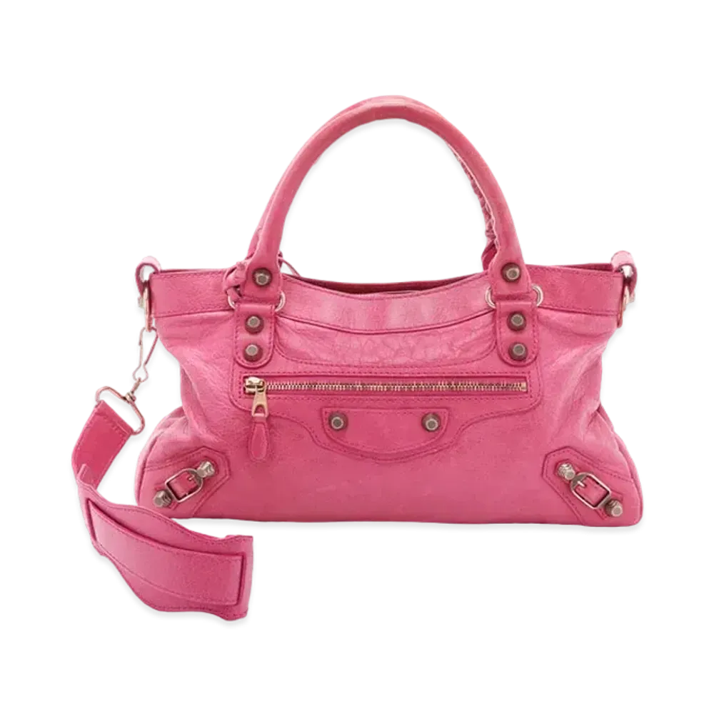 BALENCIAGA The First Leather 2Way Bag "Pink"