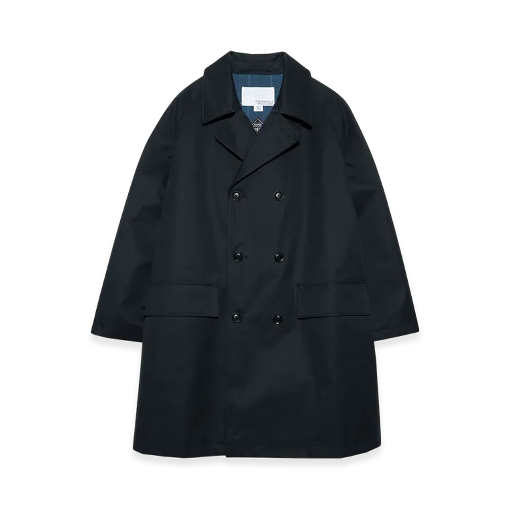 nanamica 2L Cotton Gore-Tex Double Breasted Coat "Navy"