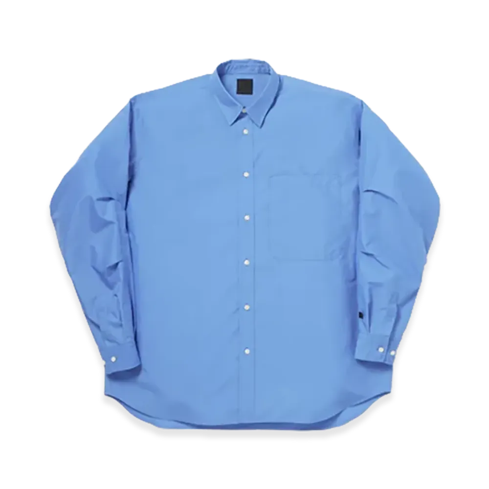 DAIWA PIER39 Women's Tech Regular Collar Shirt L/S Solid "Sax"