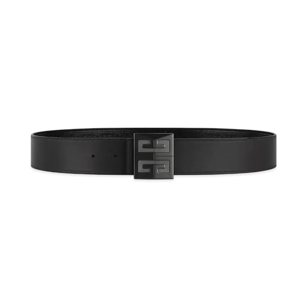 GIVENCHY 4G Reversible Belt In Micro 4G Leather "Black"