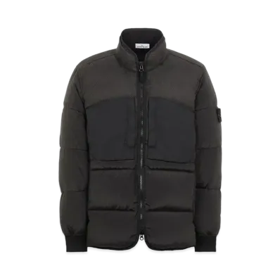 Stone Island 42840 MODIFIED PANAMA 6/3 HT NYLON MIX FABRICS DOWN-TC "Black"
