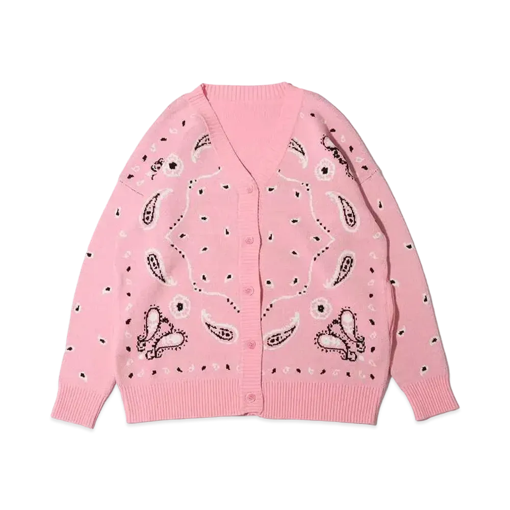 atmos pink x Riehata Paisley Gala Cardigan "Pink"