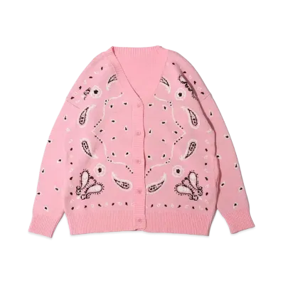 atmos pink x Riehata Paisley Gala Cardigan "Pink"