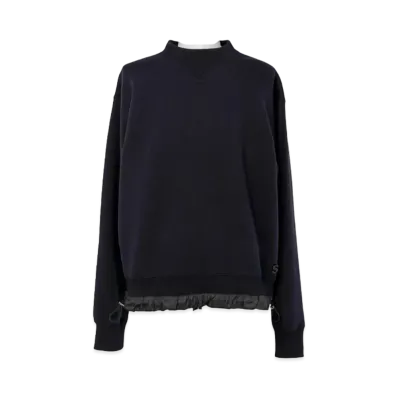 sacai S Sponge Sweat Pullover "Navy"