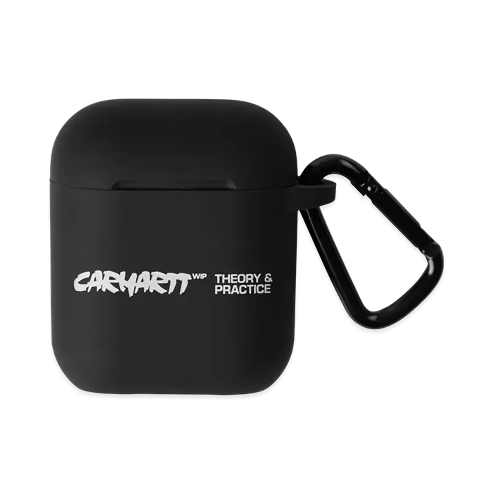 Carhartt WIP Theory And Practice Airpods Case "Black/White"