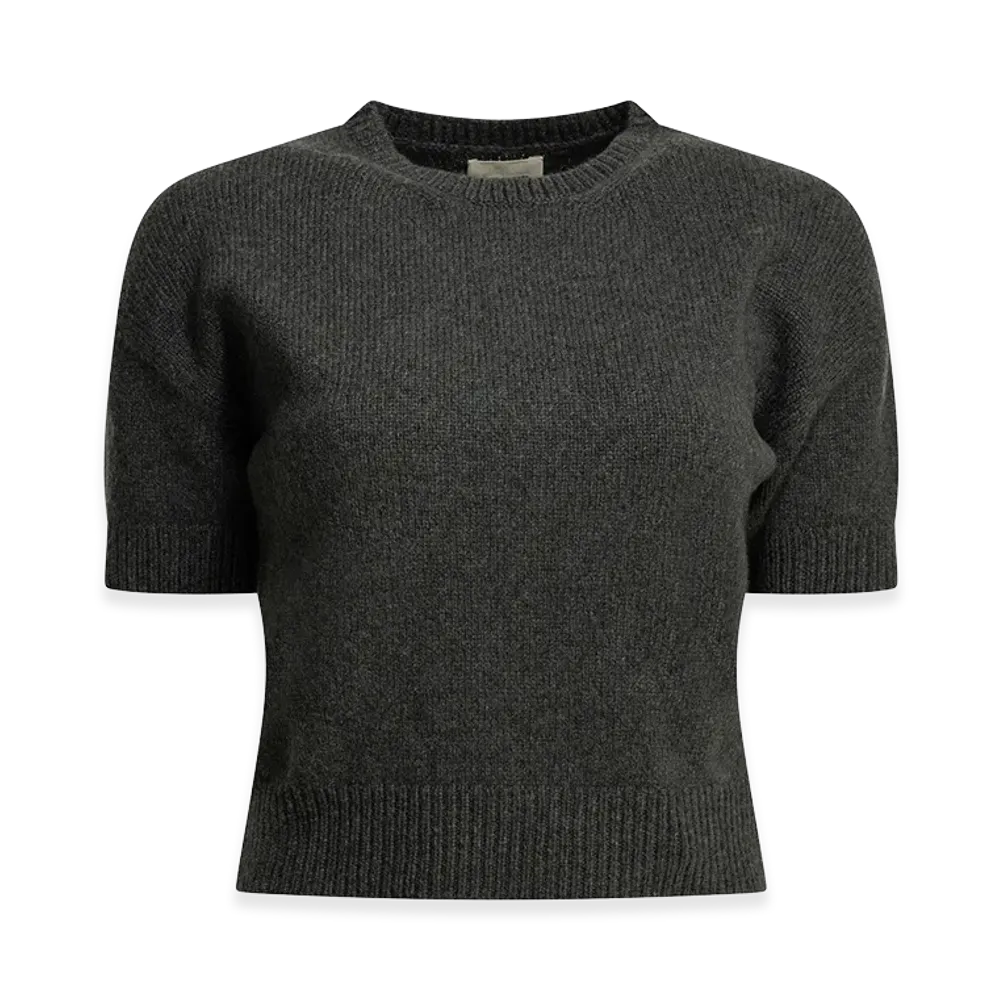 KHAITE Women's "Golden" Crew-Neck Sweater "Gray"
