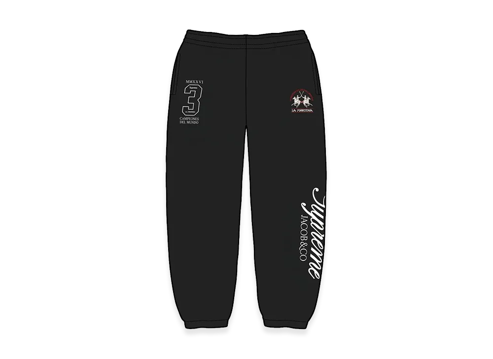 Supreme x La Martina Sweatpant "Black"