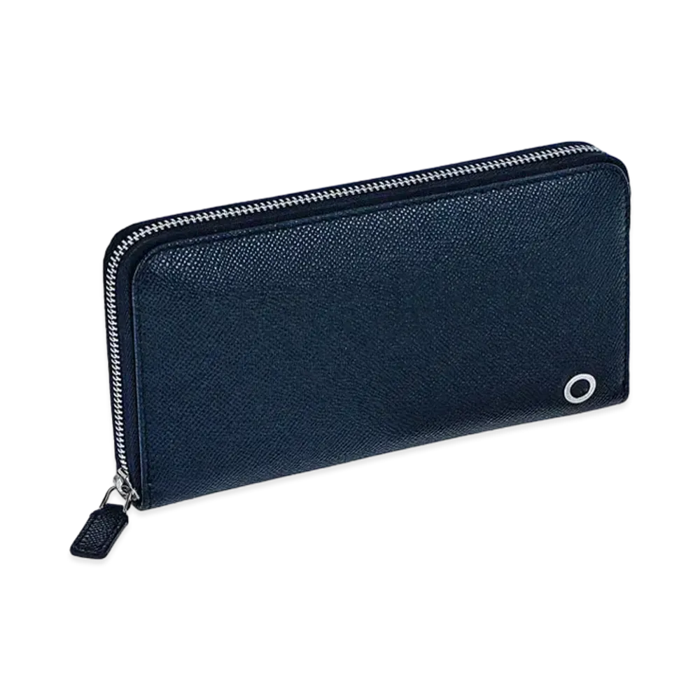 BVLGARI BVLGARI MAN Zip Wallet "Blue"