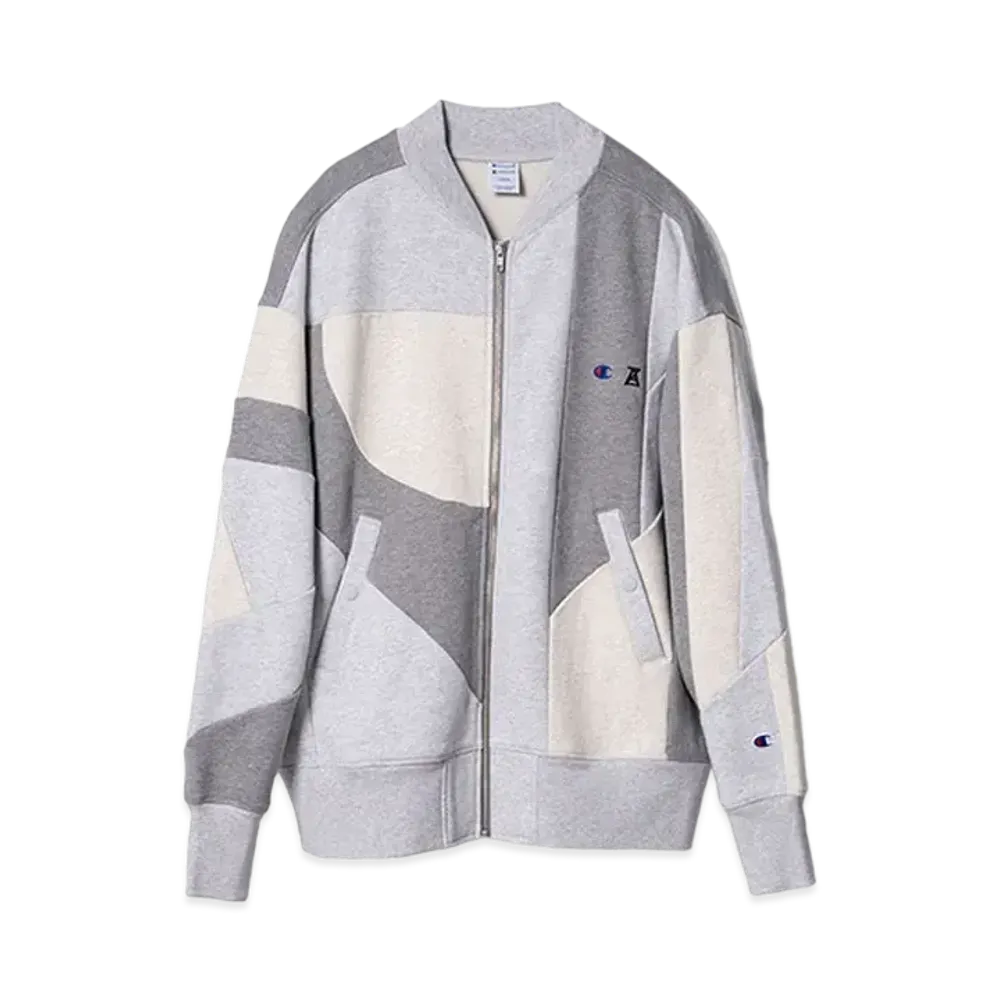 ANREALAGE x Champion Zip Sweatshirt "Oxford Gray"