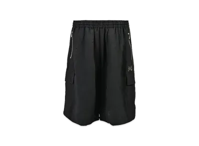 NEEDLES x NUBIAN H.D. Track Short Bdu - Cotton Linen "Black"