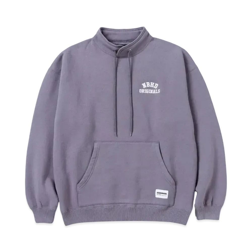 NEIGHBORHOOD Basic Sweat Stand Collar LS "Gray"