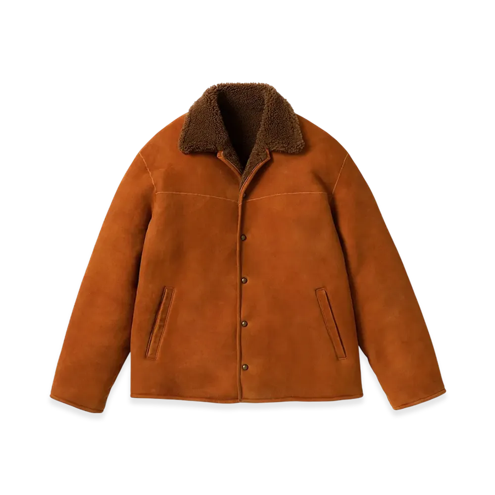 A.PRESSE Vintage Mouton Jacket "Camel"