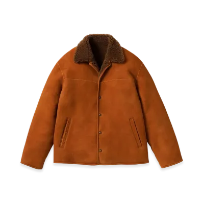 A.PRESSE Vintage Mouton Jacket "Camel"