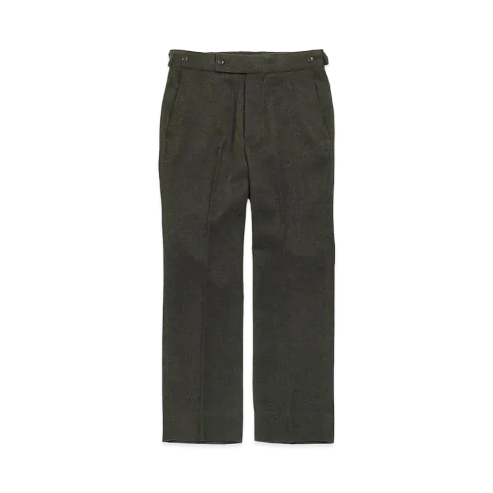 Needles SIDE TAB TROUSER - POLY SERGE "Green"
