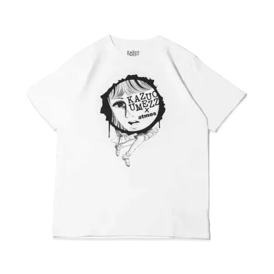 atmos pink x Kazuo Umezu Collaboration Logo SS T-Shirt "White"