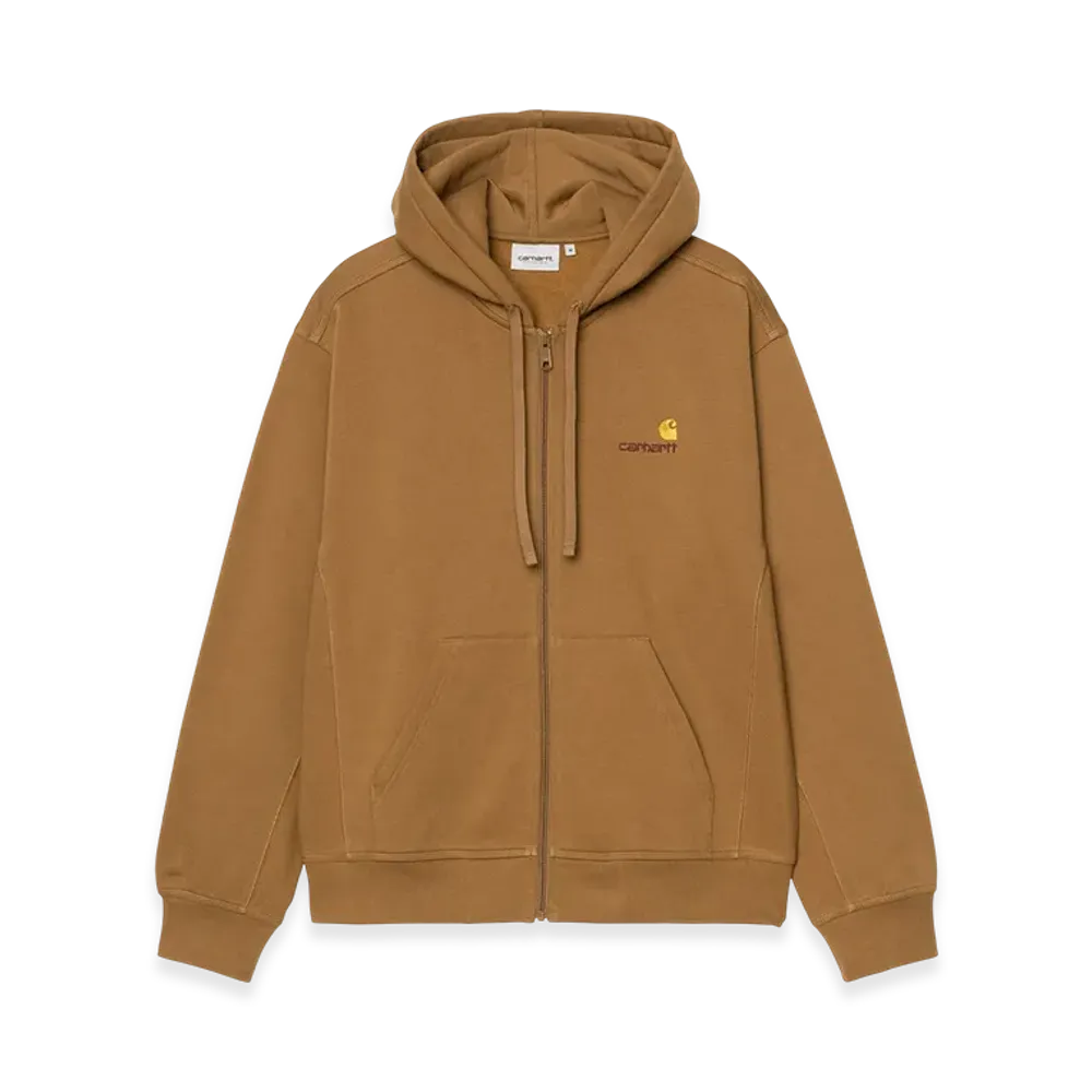 Carhartt WIP Hooded American Script Jacket "Hamilton Brown"