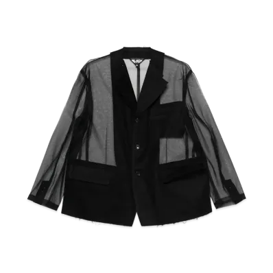 BLACK COMME des GARCONS Tulle Jacket "Black"