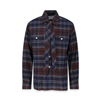 sacai Shirts "Brown/Navy"
