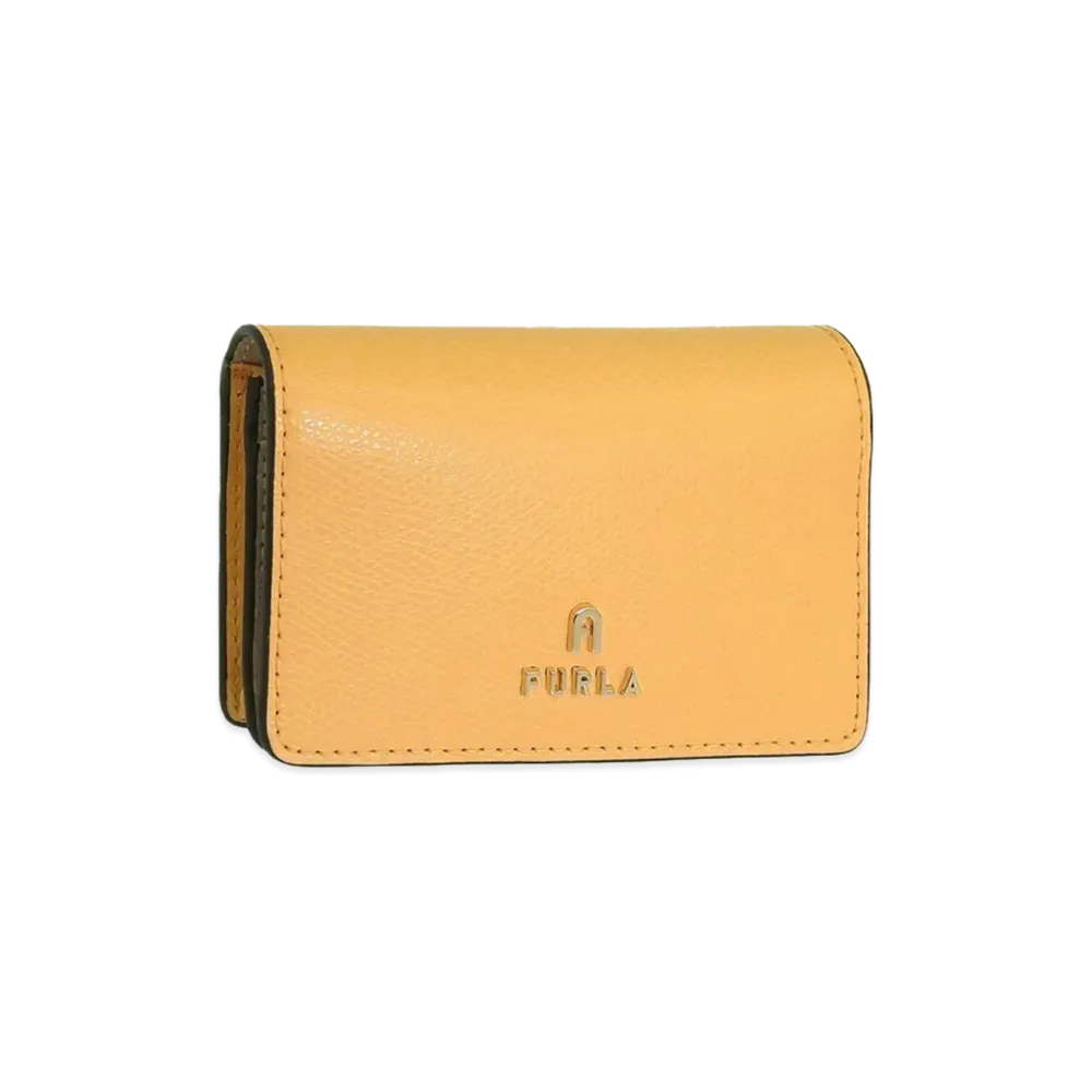 FURLA Camelia Business Card Case "Yellow"