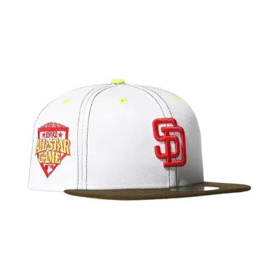 HOME GAME SAN DEIGO PADRES 1992 ASG 59FIFTY "OPWHITE/WALNUT"
