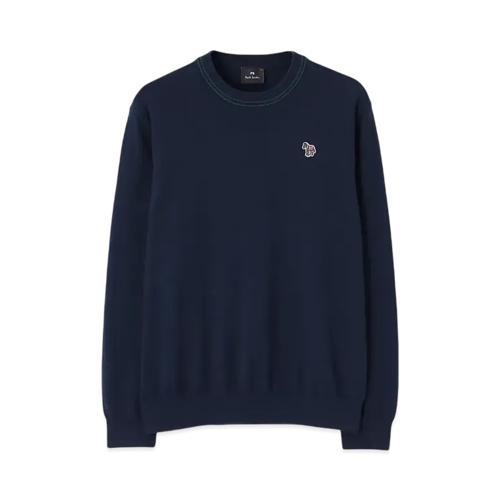 Paul Smith Sports Stripe Zebra Crew Neck Knit "Navy"