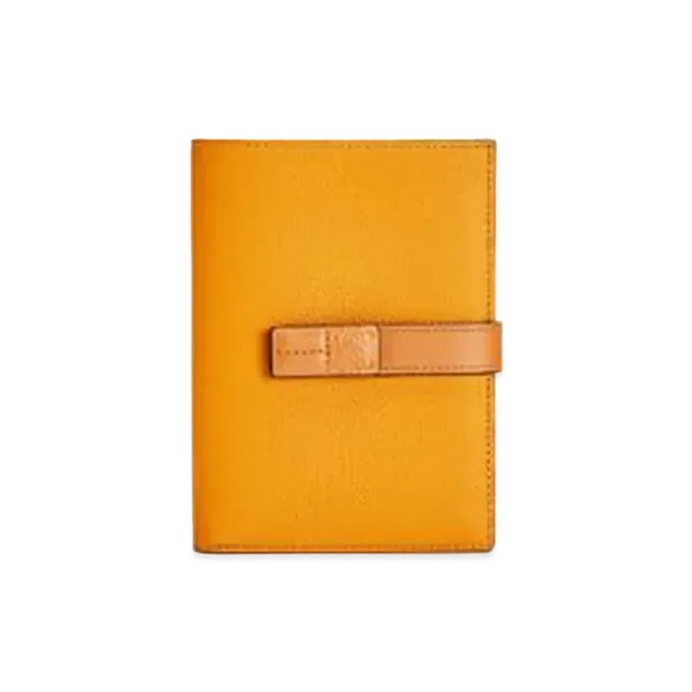 LOEWE Medium Vertical Wallet In Grained Calfskin "Sunflower / Honey"