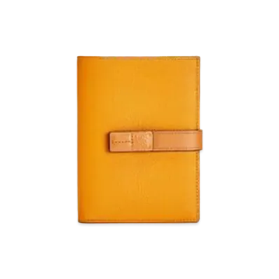 LOEWE Medium Vertical Wallet In Grained Calfskin "Sunflower / Honey"