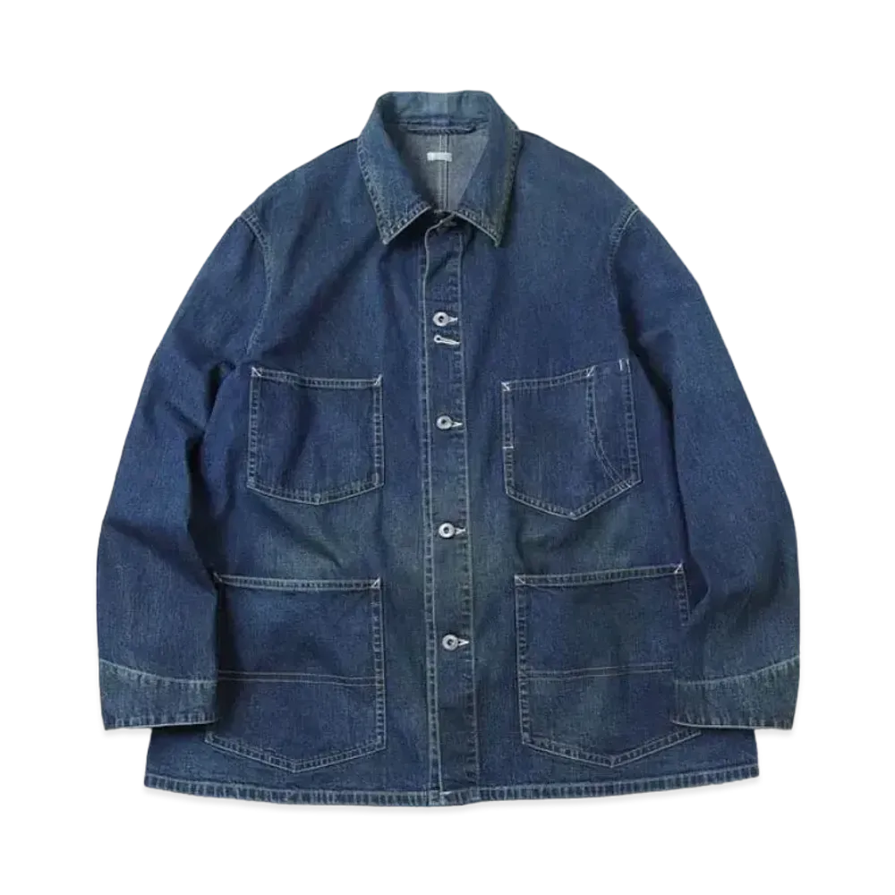 A.PRESSE Denim Coverall Jacket "Indigo"