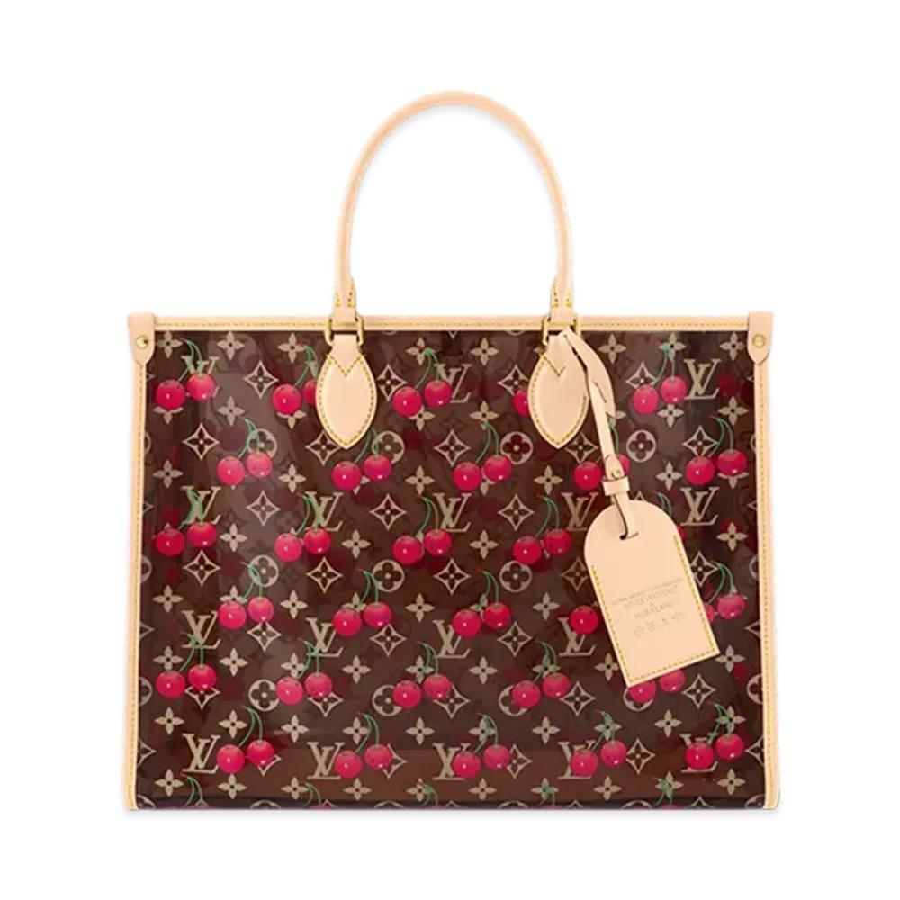 Louis Vuitton x Takashi Murakami On the Go GM "Cherry Brown"