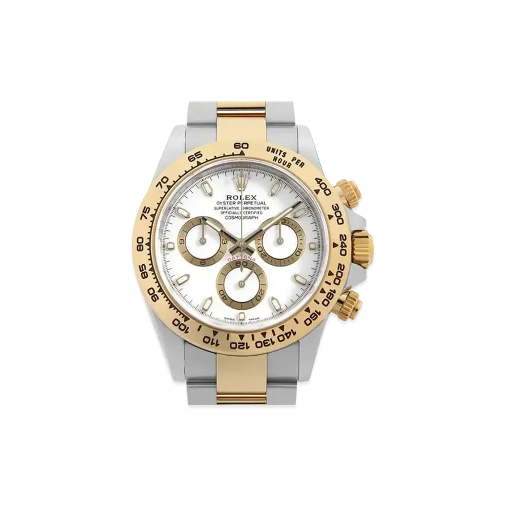ROLEX Cosmograph Daytona "White/Stainless Steel/Yellow Gold"