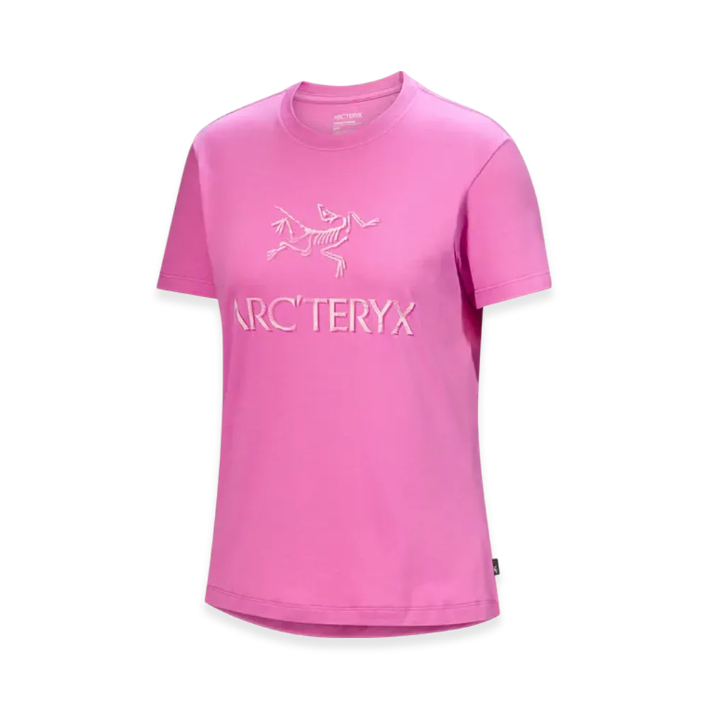 ARC'TERYX Women's Arcword Cotton T Shirt SS "Alpenglow/Pink Glow" X000008135