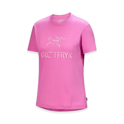 ARC'TERYX Women's Arcword Cotton T Shirt SS "Alpenglow/Pink Glow" X000008135