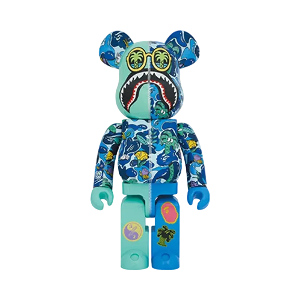 Bearbrick Steven Harrington X BAPE(R) SHARK BLUE 1000%