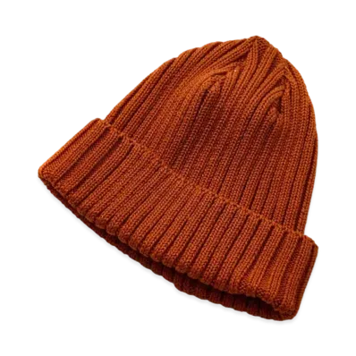THE REAL McCOY'S COTTON BRONSON KNIT CAP "Orange"