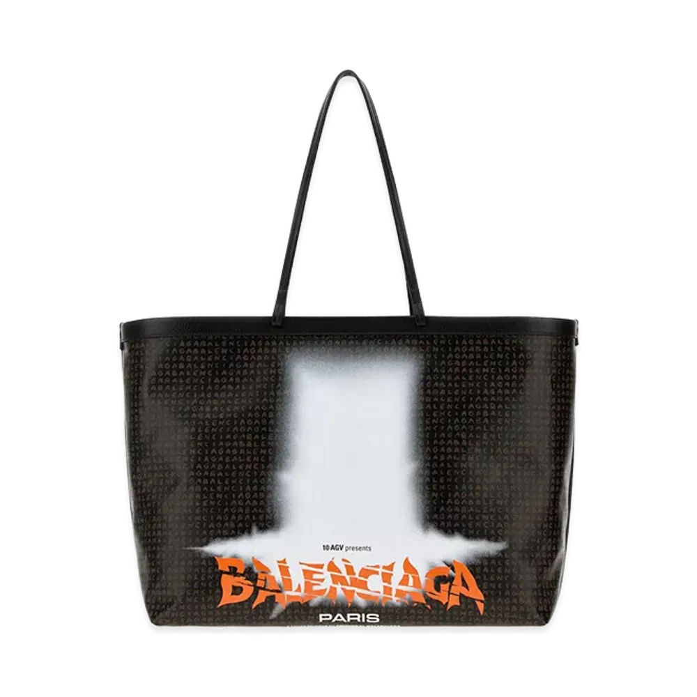 BALENCIAGA Women's Printed Canvas Select Shopping Bag "Printed"