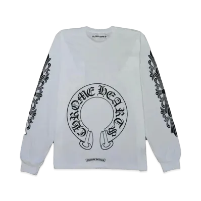 Chrome Hearts Horseshoe L/S T-Shirt FUCK YOU "White"