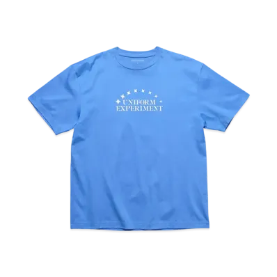 uniform experiment Stencil Logo Tee "Blue"