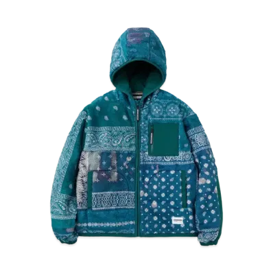 NEIGHBORHOOD Bandana Pattern Fleece Jacket "Green"