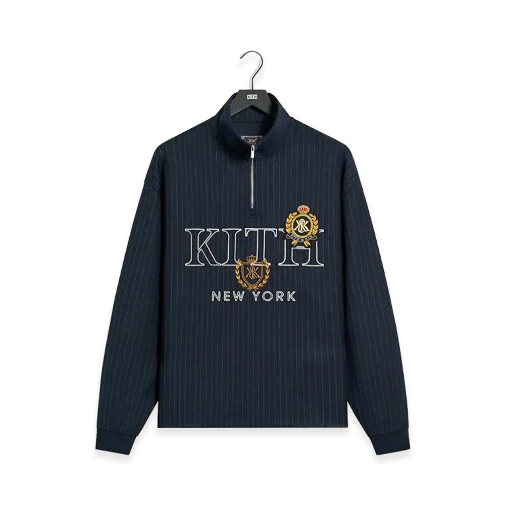 Kith Double Weave Nelson Quarter Zip "Nocturnal"