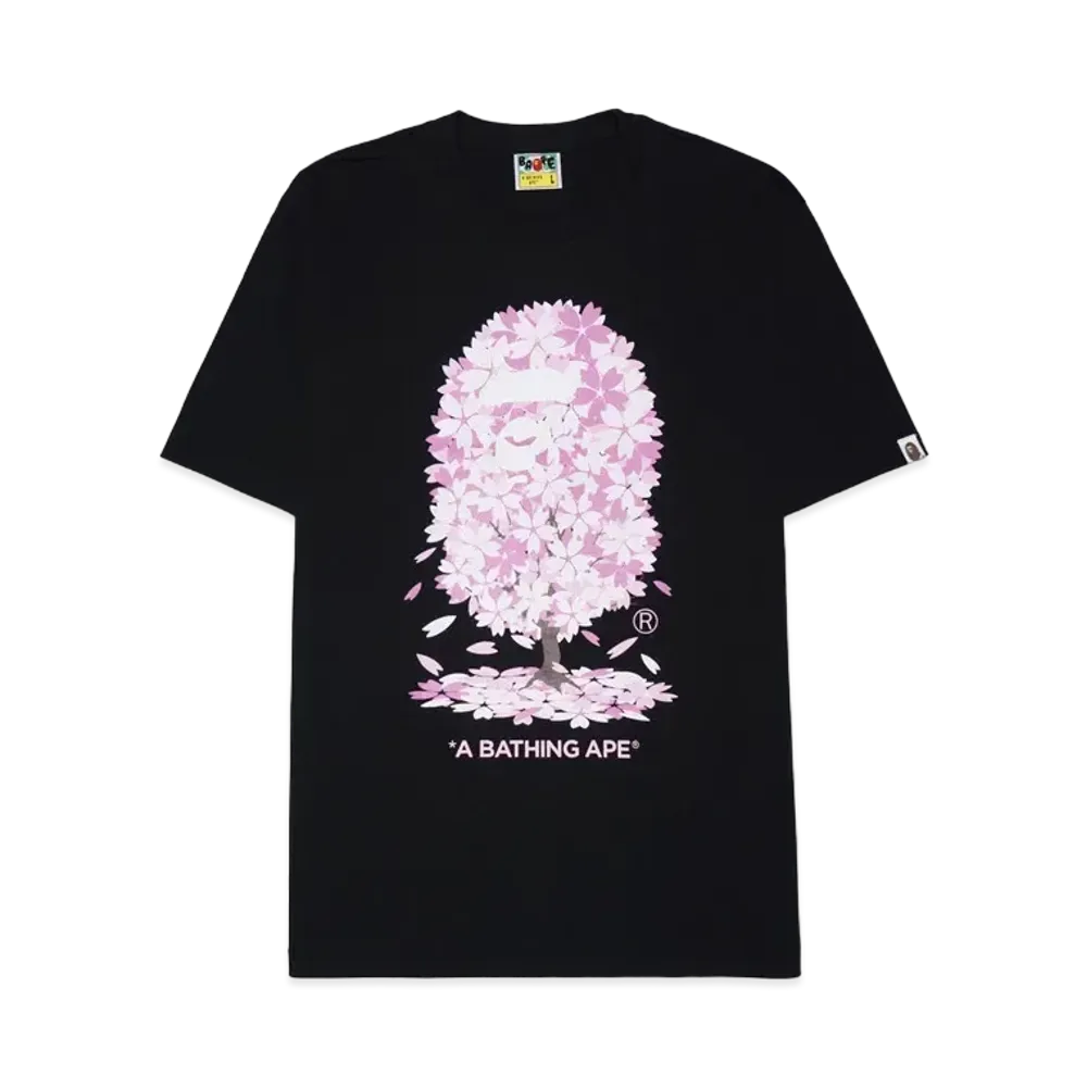 A BATHING APE Sakura Tee "Black"