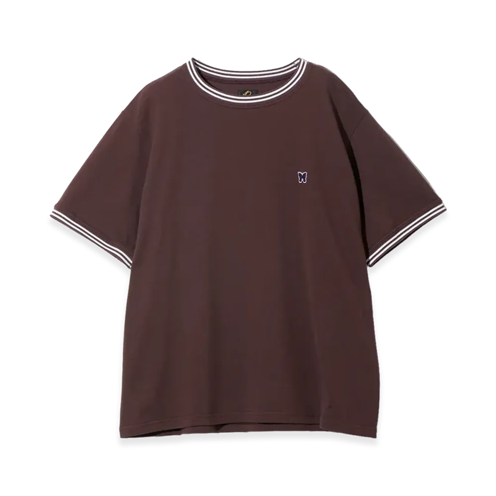 NEEDLES Ringer Tee Cotton Pique "Purple"