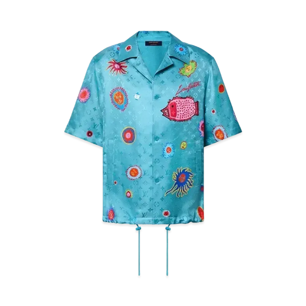 Louis Vuitton x Yayoi Kusama Monogram Faces Short Sleeve Shirt My Eternal Soul "Blue"